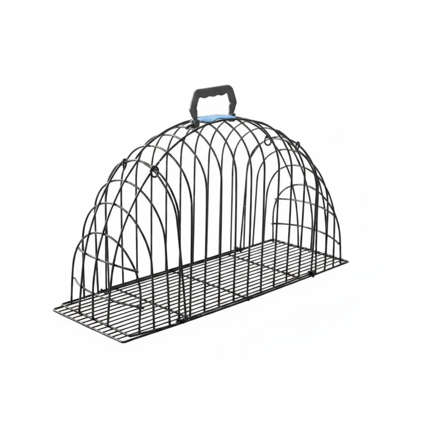 Cat Grooming Iron Cage Double Door Portable Pet Bath Cage for Secure Restraint Domestic Use