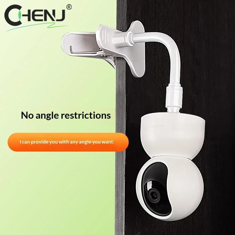 Supporto Flessibile per Telecamera Baby Monitor con Clip, Base Pieghevole Senza Foratura per Webcam
