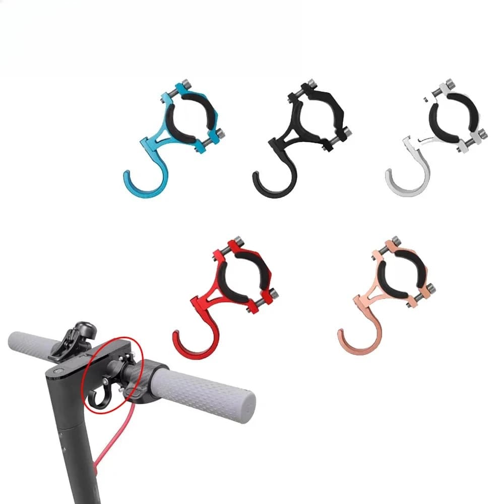 For Xiaomi M365/pro Electric Scooter Bicycle Bag Folding Helmet Front Steering Tube in Punching Aluminum Alloy Hook