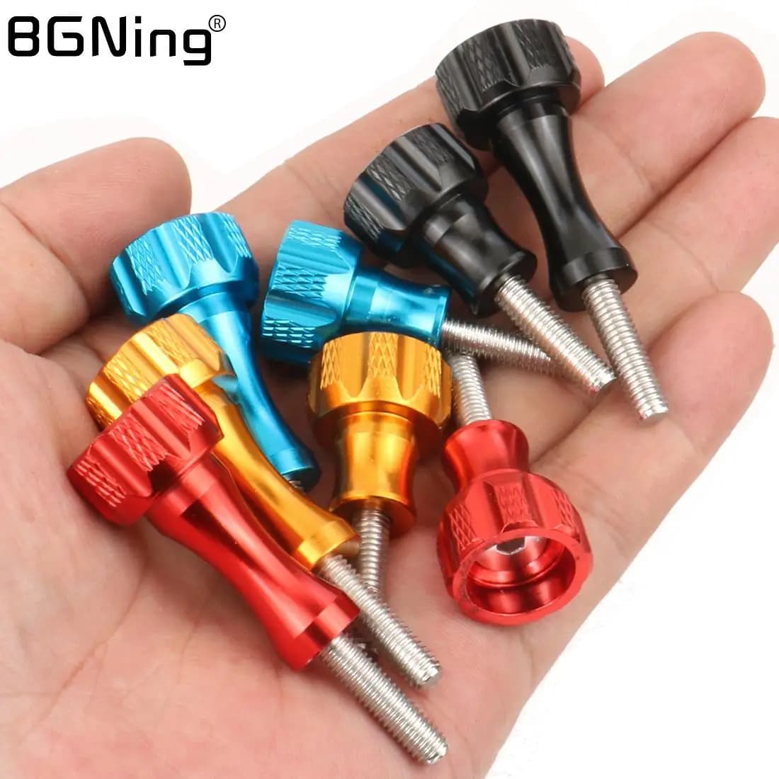 Vite a testa zigrinata M5 per GoPro 13 12 DJI Action 5pro Insta360 X4 X3 Pocket 3 Action Camera Adattatore per montaggio su treppiede Manopola a mano Vite di fissaggio