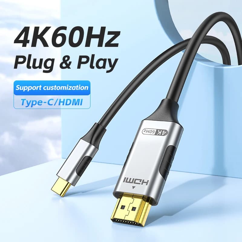 Tyep C a HDMI table 4K @ 60hz adattatore da USB C a HDMI, compatibile con iphone15,iphone16,Huawei,Xiaomi, per Display, proiettore, HDTV