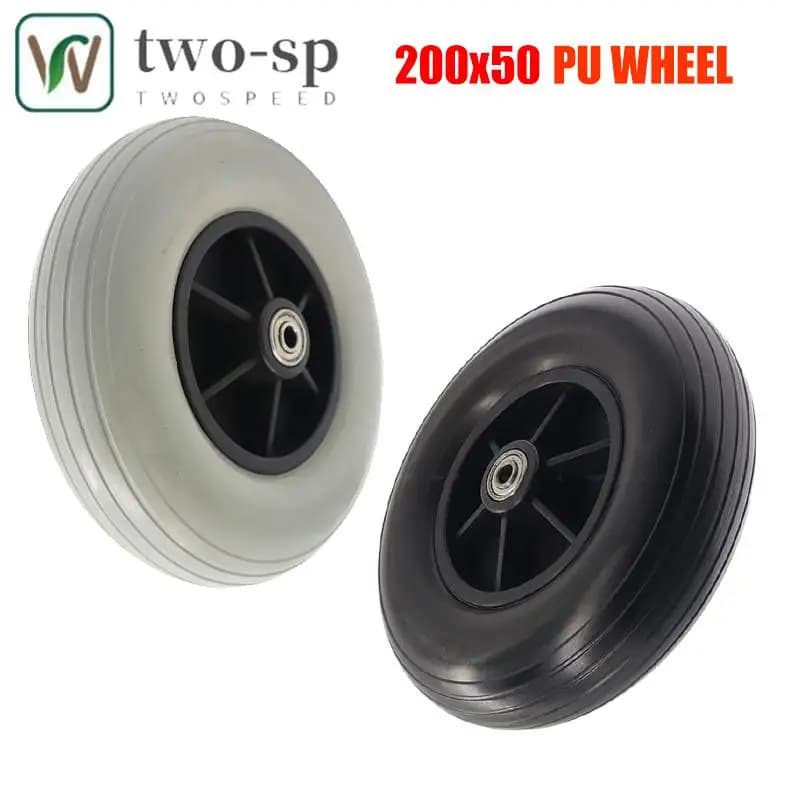 Wheels for 8 inch wheelchairs 200X50 Wheel for electric wheelchair PU wheel Spare parts for front wheel foam