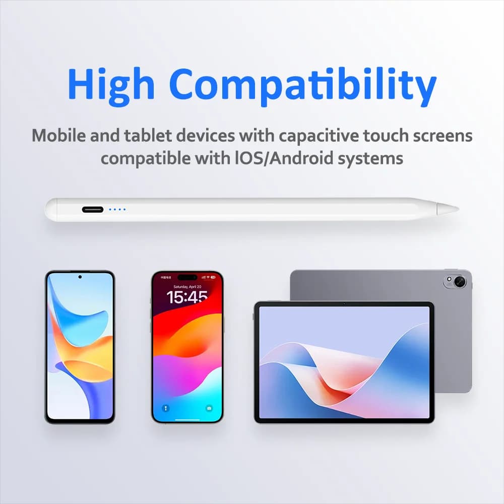 Nuova Penna Touch 2026 con Magnete per Android iOS Windows, Compatibile con iPad Apple Pencil Samsung Xiaomi Telefoni Tablet, Stilo Universale