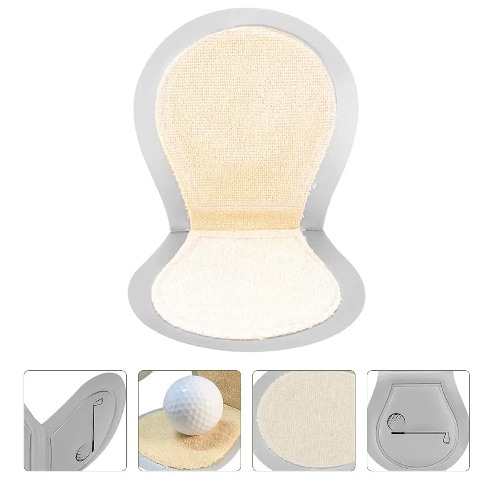 Panno Pulisci Palline da Golf Compatto Tascabile in Flanella con Nucleo in PU, Assorbe l'Acqua, a Lento Ritorno, Non Deforma, Ideale per l'Allenamento Golfistico