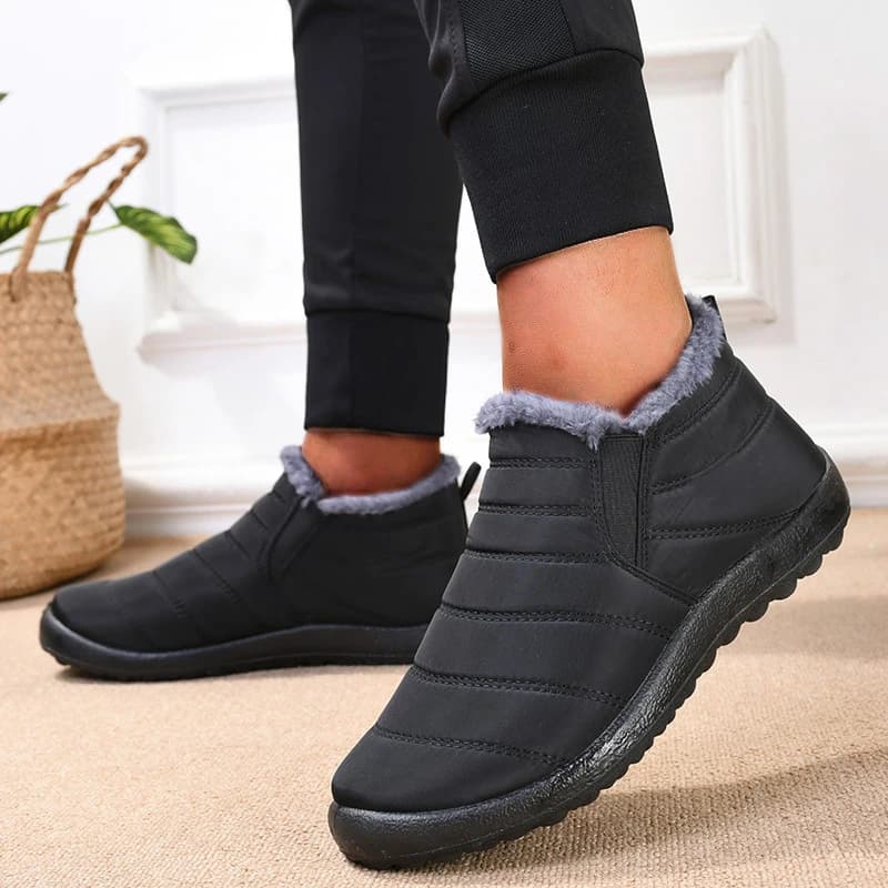 Stivali da uomo caldi Scarpe invernali da uomo piatte da neve Scarpe taglie forti da uomo Stivaletti impermeabili unisex Scarpe da lavoro Calzature maschili