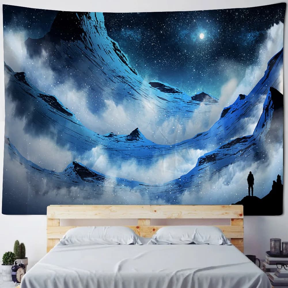 Arazzo Artistic Fantasy Carton Animated Art Decoration for the House Arazzo Kawaii Bohemian Hippie Room Wall Decoration Covered Sheets