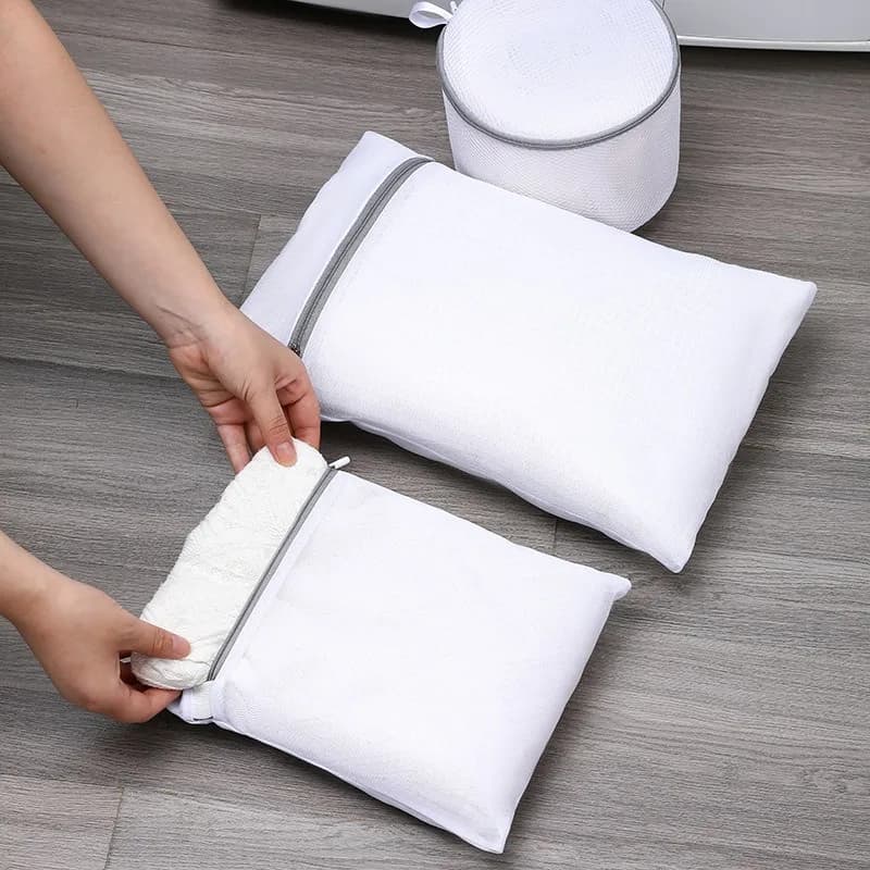 2 sacchi per bucato resistenti e riutilizzabili con chiusura a zip, taglia XXL, adatti per camicie, maglioni, cappotti, pantaloni.