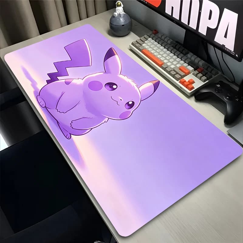 Tappetino per mouse 90x40 cm Anime Pokemon Pikachu Tappetino da scrivania per gaming Accessori per laptop kawaii Tappetino per mouse grande per gamer Decorazione per sala e-sport