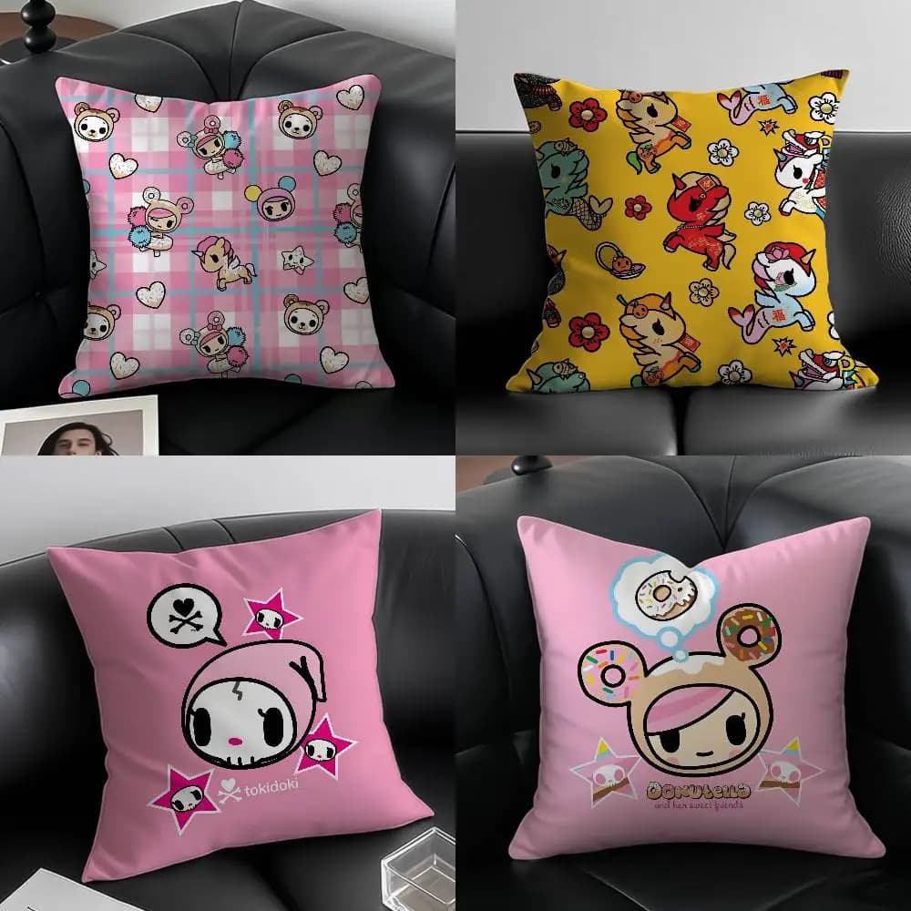 Giappone Tokidoki Creativo Federa per cuscino Modello Stampa Federa Soggiorno Divano Fodera per cuscino Camera da letto Arredamento della camera