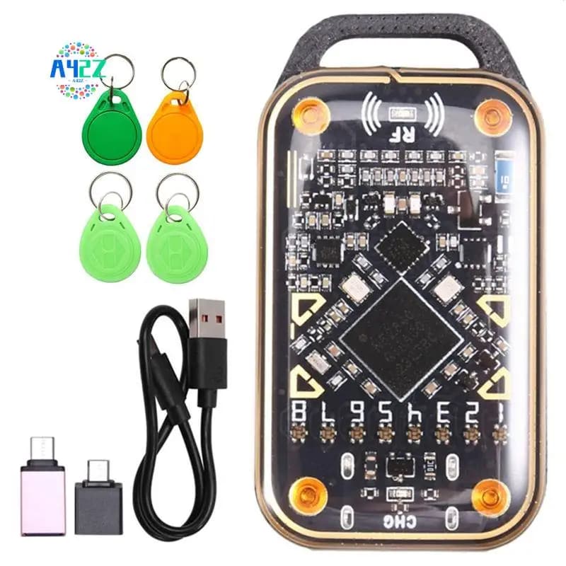 A42Z-Upgrade Emulatore di carte ultra intelligenti Chameleon + 2XT5577/UID Portachiavi Lettore di chip intelligente RFID Duplicatore NFC di carte 125K 13,56M