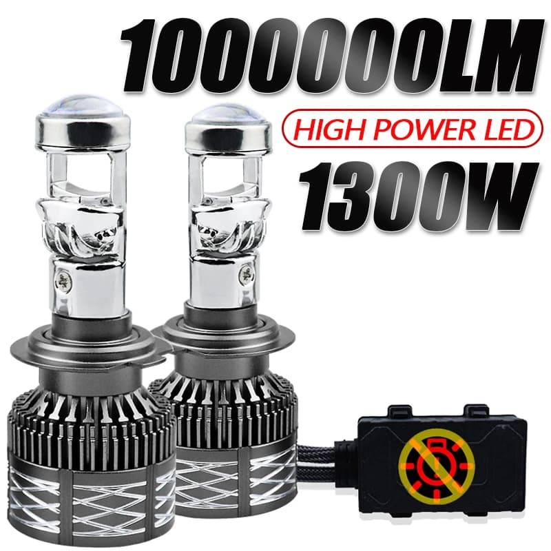 2PCS H7 LED Lente Del Proiettore Faro H7 Lampadina Per Auto 6000K 30W/60W Canbus Turbo Ad Alta Potenza Mini Auto/Moto Lampada Della Luce di Nebbia