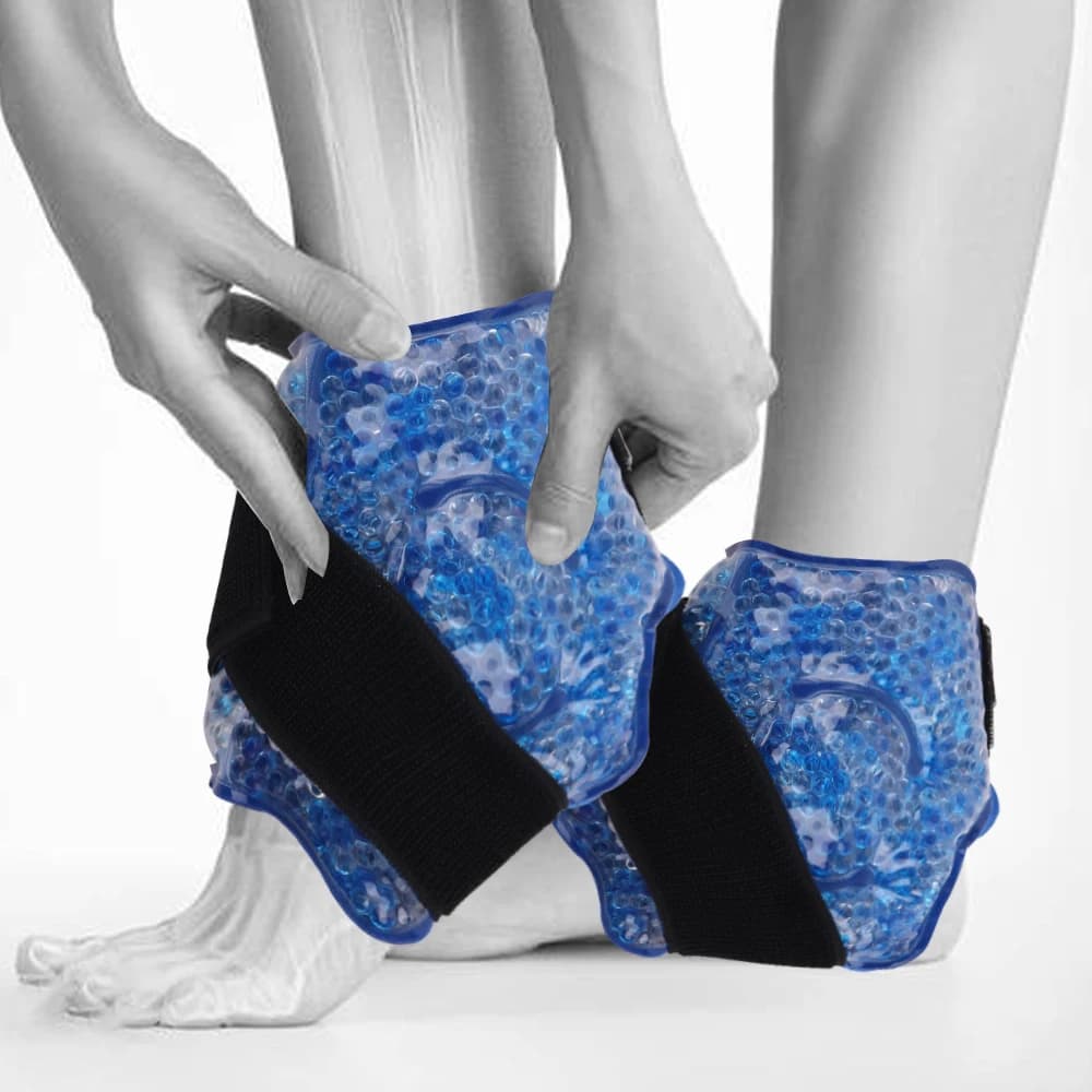 Riutilizzabile Cavigliera Impacco di Ghiaccio Per Lesioni Impacco Caldo Freddo Terapia Gel Perline Impacco Freddo Per La Chirurgia Alla Caviglia Recupero Sollievo Dal Dolore