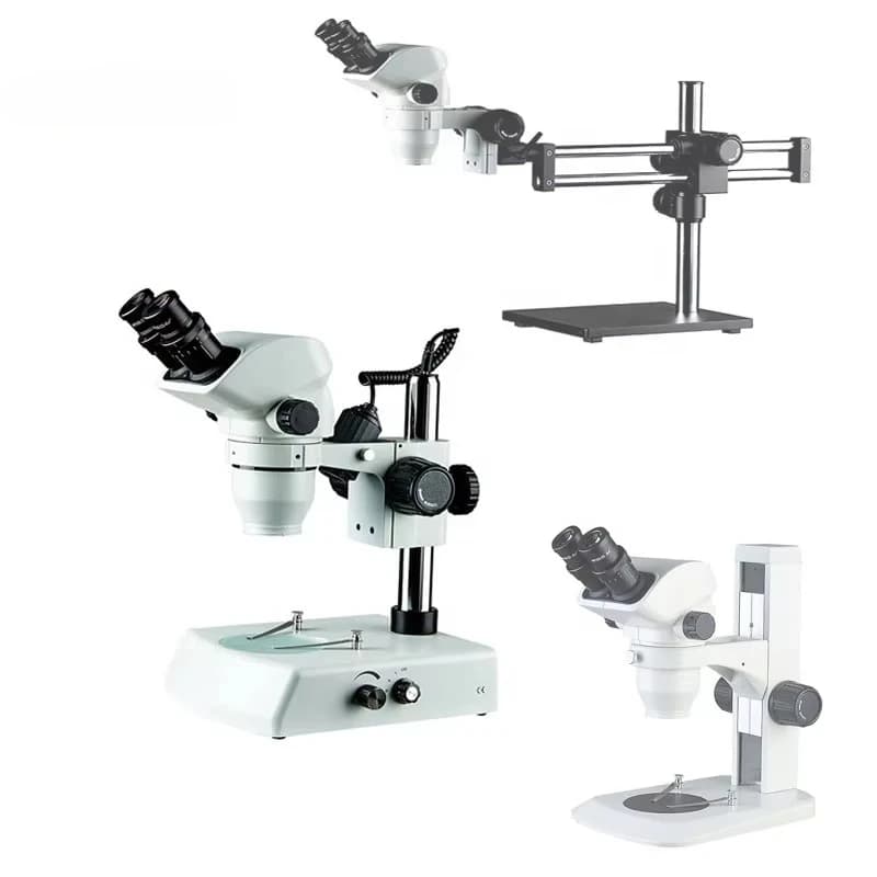 Zoom per microscopio stereo con microscopio binoculare per ricerca di ispezione 10X-120X per riparazione PCB e telefoni