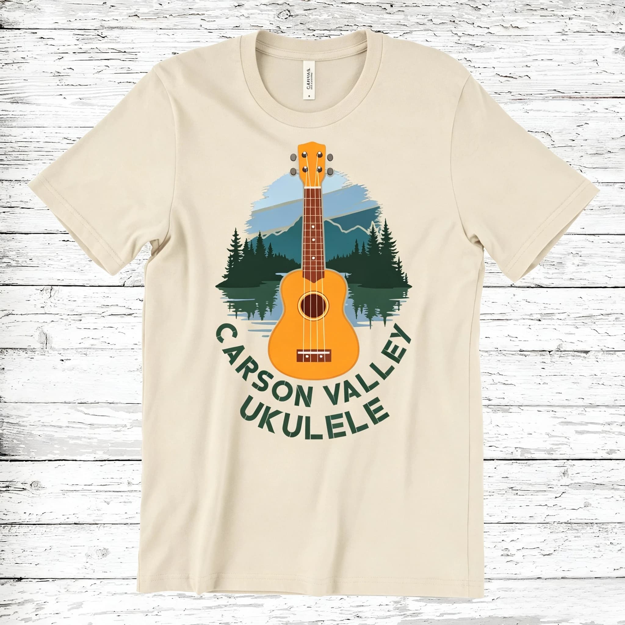 Summer Casual, Fashionable and Relaxed Music Style Carson Valley Retriever Ukulele Shirt, Suitable for Both Men and Women