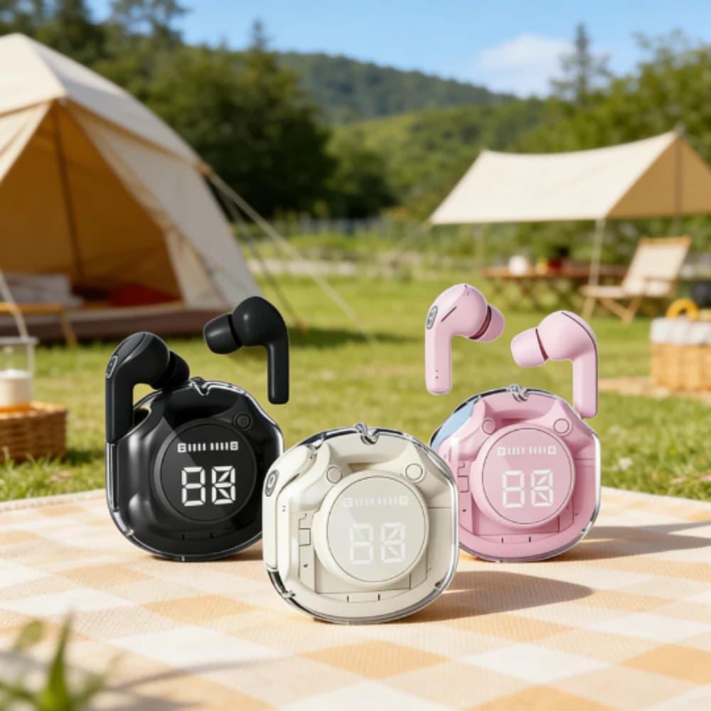 Auricolari Bluetooth wireless TWS, cuffie Bluetooth wireless con display digitale LED, auricolari wireless per tutti gli smartphone
