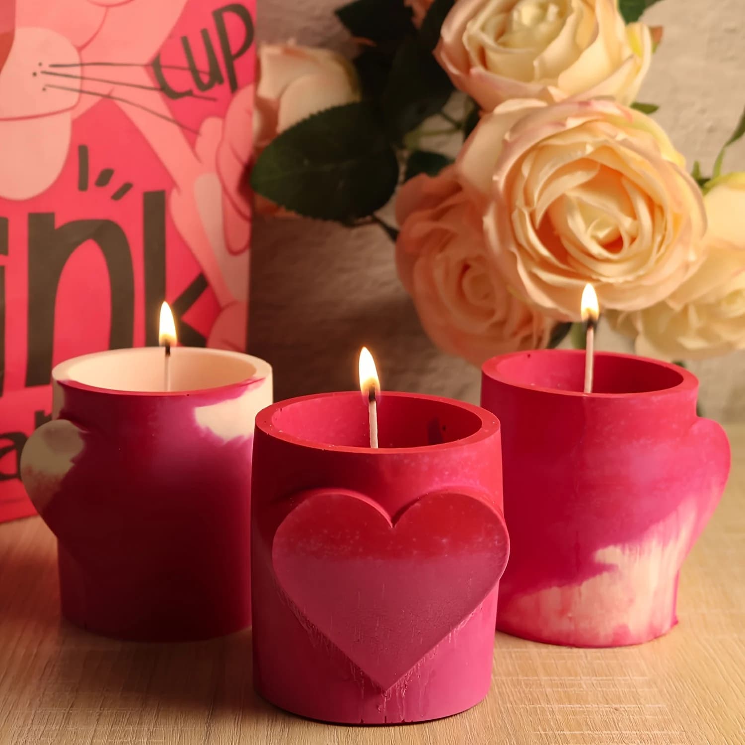 Stampo in silicone portapenne per coppia d'amore multi stile fai-da-te