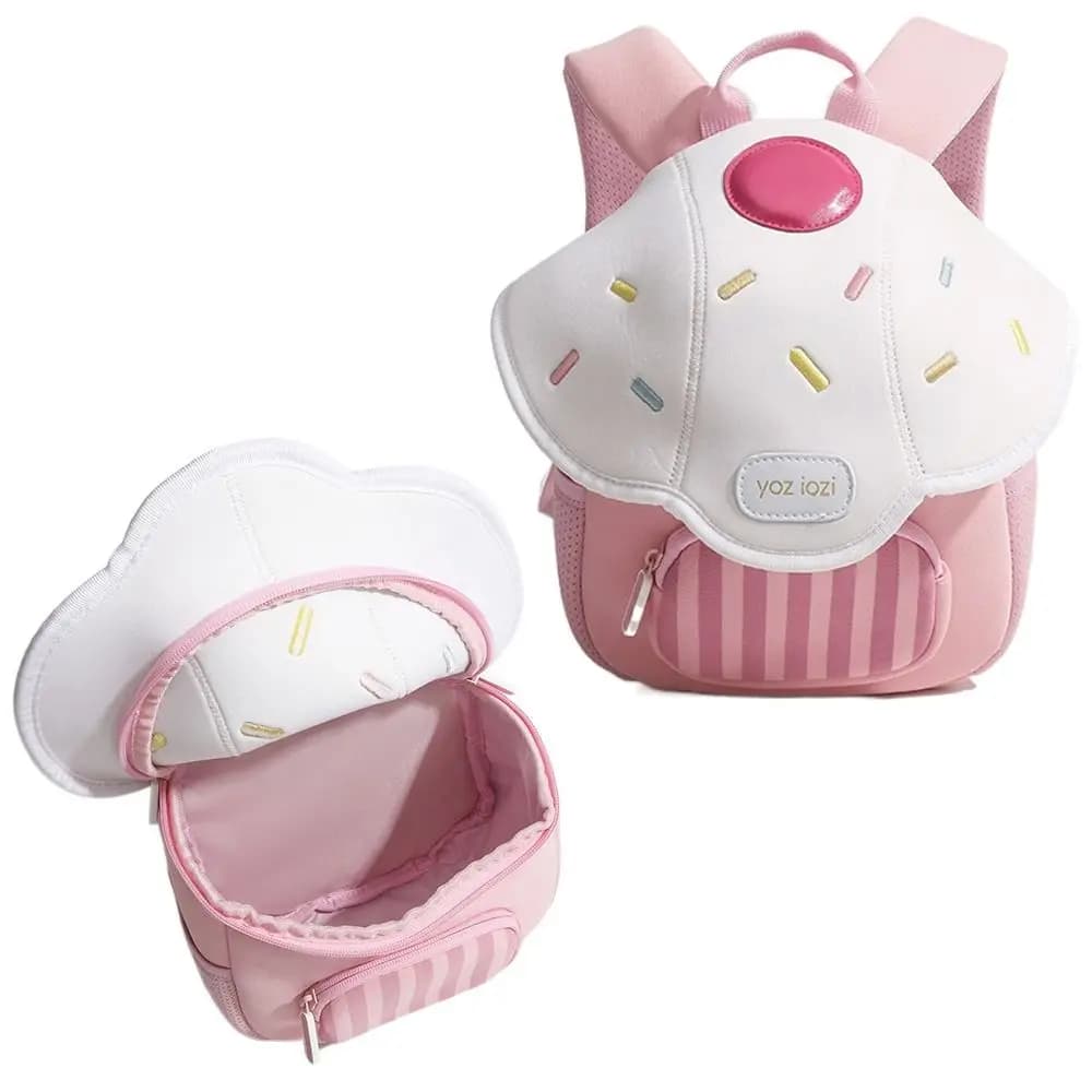 PU Cute Mushroom backpack Casual Mini Pink Kid backpack Cartoon Kindergarten backpack kids boys girls