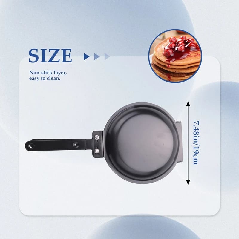 Non-stick pan DIY, double-sided pan Breakfast pan, gas stove and universal induction