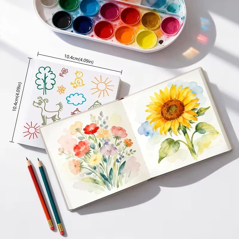 Cute Blank Sketch Book for Kids | Cute Doodle Drawing Notebook with Thick Paper | Ideal for Drawing, Sketching