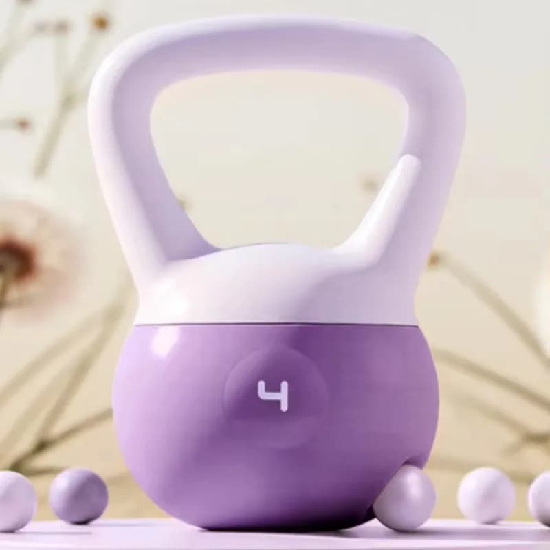 Kettlebell Morbido per Donne, Attrezzatura Fitness per Casa, Kettlebell con Riempimento d'Acqua per Allenamento