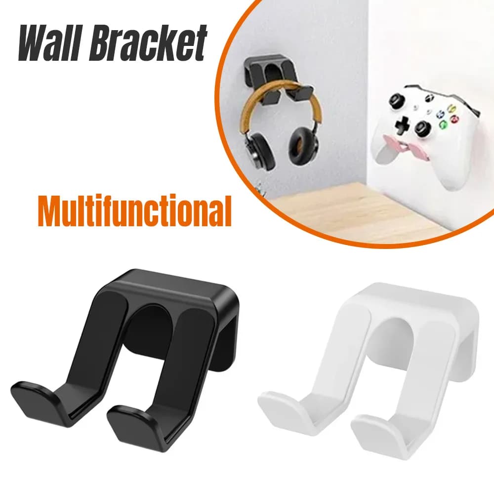 Staffa da parete multifunzionale Supporto per cuffie Base per controller di gioco Nessun punzonatura richiesta per cuffie Nintendo Switch Sony Xbox
