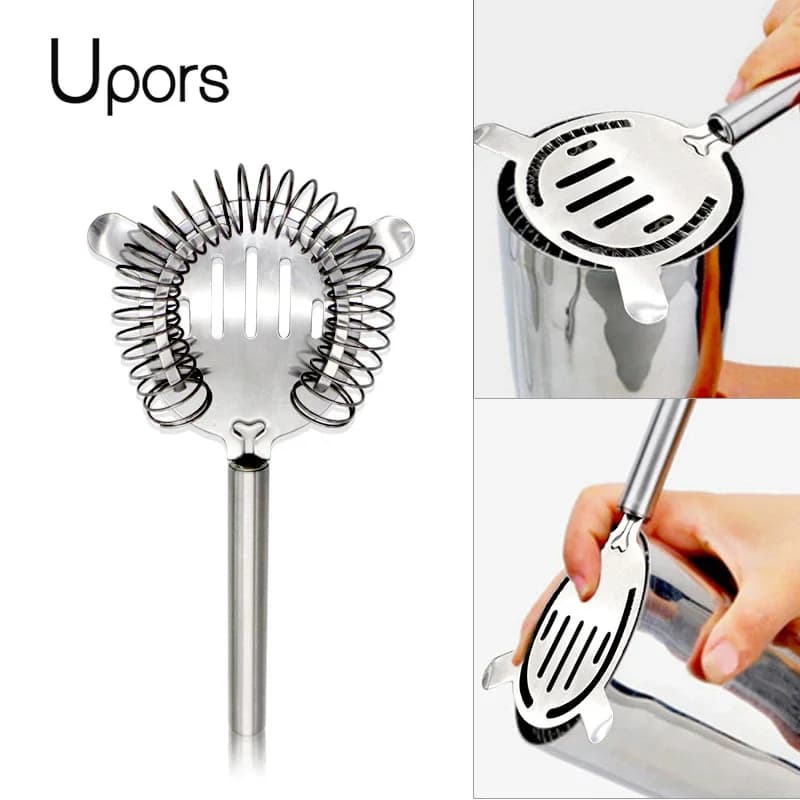 UPORS Professional Cocktail Strainer in acciaio inox Bar Cocktail Shaker Wire Mixed Ice Strainer barman Tools accessori da Bar