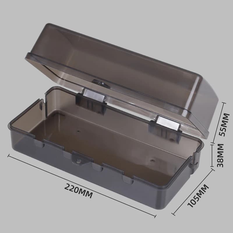 Scatola di Protezione per Prese Elettriche, Copertura per 6 Prese, Scatola di Gestione Cavi in Plastica, Impermeabile e Resistente alle Intemperie