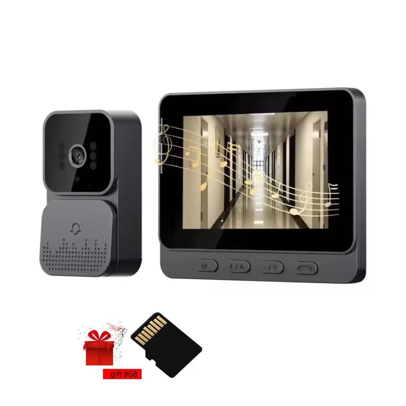 Doorbell Camera Smart Wireless For Security Home Apartment 4G Video Intercom Camera Inteligente Night Vision 4.3 Inch HD Screen