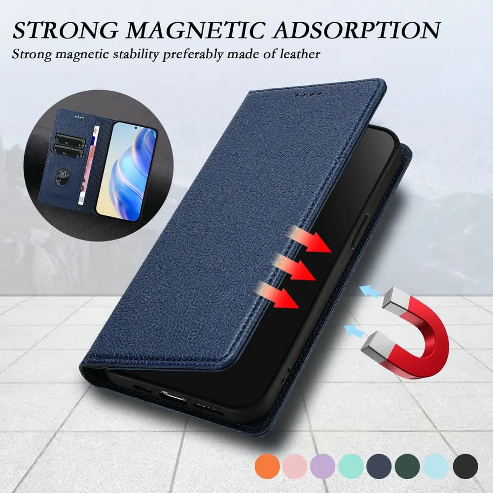 Per Poco F7 Ultra X7 Pro F6 M6 X6 F5 M5s 5G Custodia a libro in pelle RFID Portafoglio Capa Xiaomi Poco C75 X5 X 7 M7 C65 Flip Cover Funda