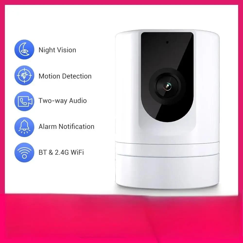 Ease Life App Sicurezza Telecamera per bambini Sicurezza domestica interna Telecamera per cani da compagnia 2.4GHz 1080P con app per telefono Rilevazione movimento Conversazione bidirezionale
