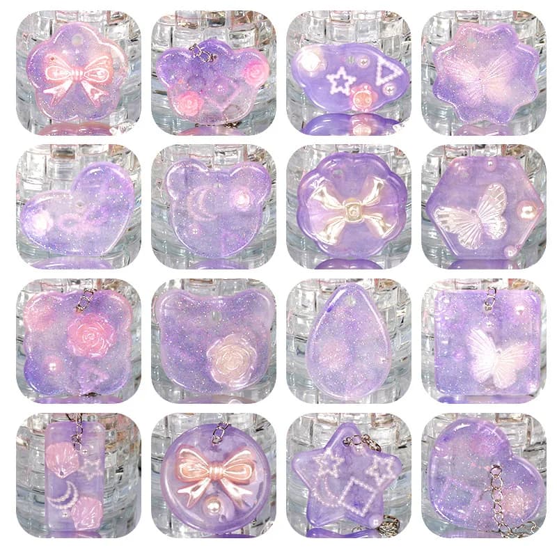 Stampo a goccia a forma di fiore, stella pentagonale circolare, realizzato in resina epossidica, utilizzabile per caramelle, artigianato, pasticceria, fai da te.