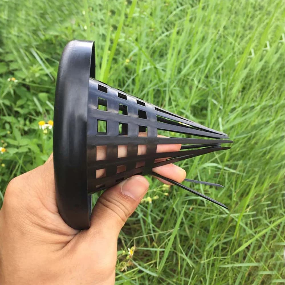 1pc Attrezzatura Da Pesca Accessori Per Attrezzi Rete Da Pesca Nera Finless Anguilla Loach Trappola Gabbia Da Pesca Coperchio Durevole Attrezzatura In Plastica Gabbia coperchio