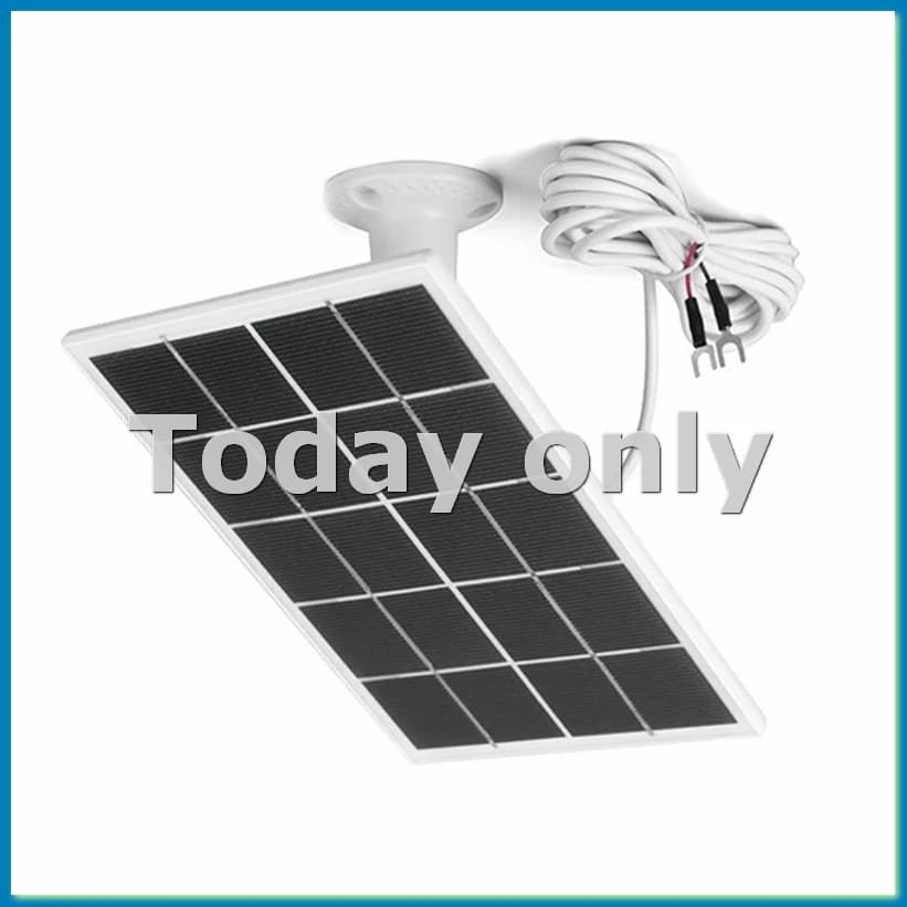 20W Solar Panel Charger for Ring Video Doorbell, 360° Adjustable Mount, for Doorbell 4/3/3 Plus/2 White-A09I