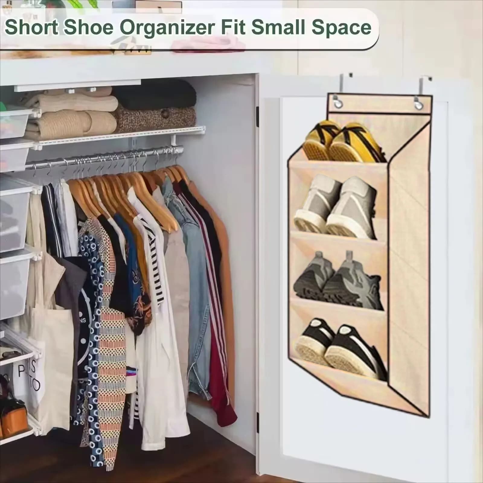 Borsa porta scarpe da parete multiuso, multi-strato, ideale per sneaker e stivali, molto venduta.