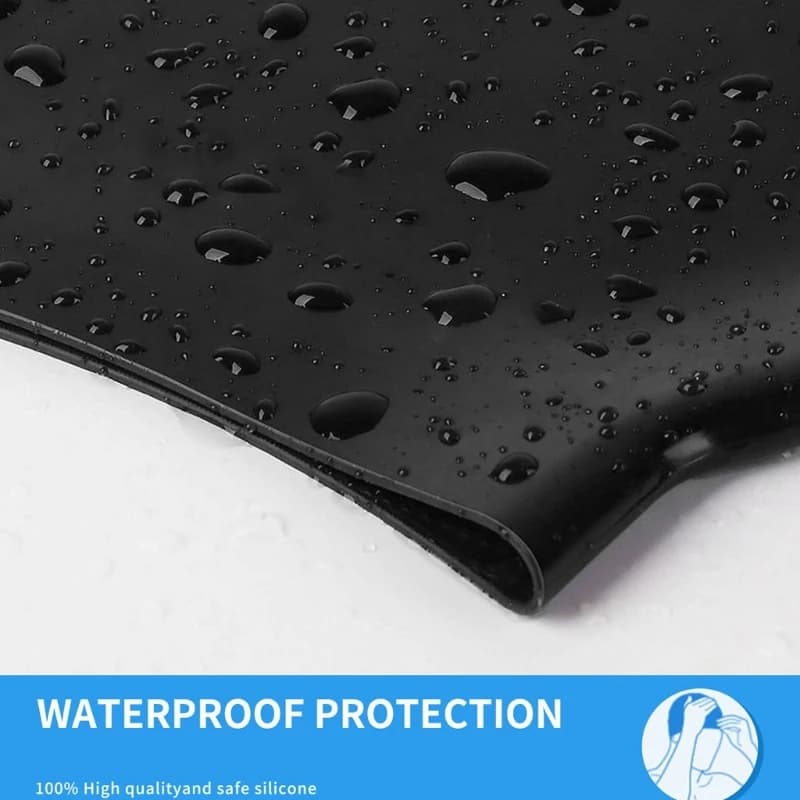 Cuffia da surf in silicone impermeabile, comoda cuffia da nuoto elastica per adulti