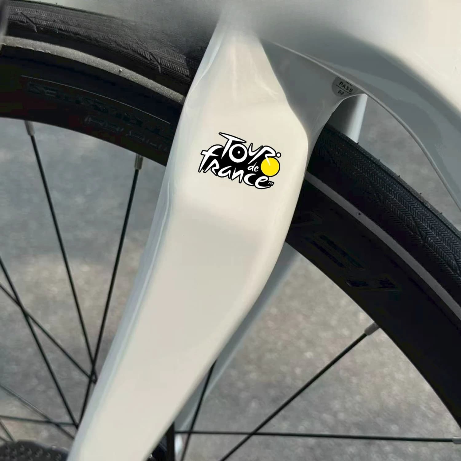 2 Pcs Bike Race Logo Stickers, Waterproof Decals for Bike Frame & Helmet