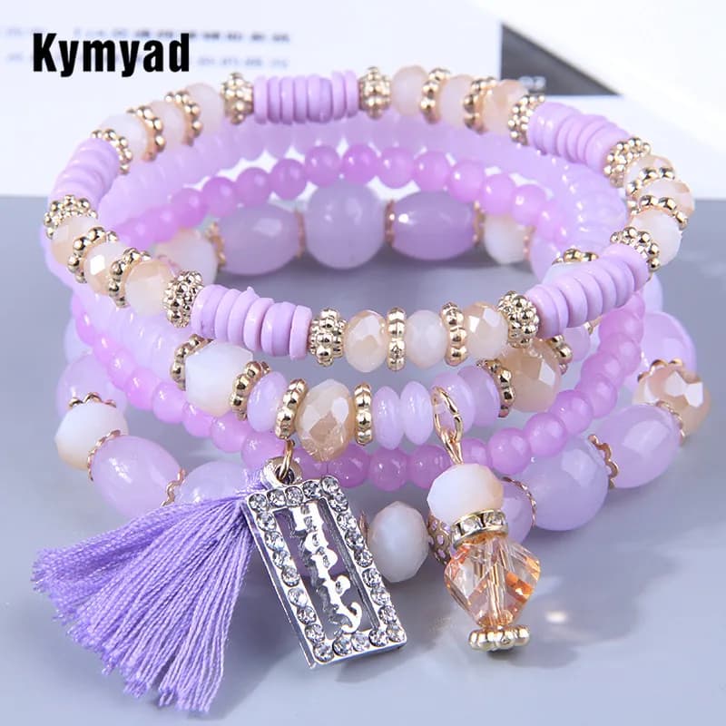 Prodotti Trendying Braccialetti Boho Donna Moda 2023 Braccialetti per donna Occhiali Bracciale in pietra Gioielli Regalo di Natale