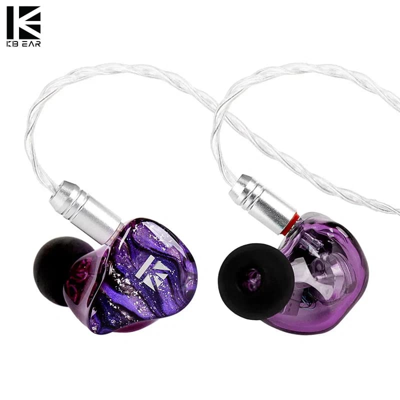 KBEAR Cepheus 2DD + 6BA Auricolari ibridi Monitor in-ear Cuffie cablate HiFi con cavo staccabile Auricolari da gioco per DJ Singer