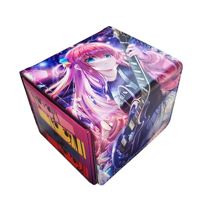 100 + PU Anime Cards Storage Box Deck gioco da tavolo TCG Cards Box Protector Bag per MGT/Pkm/Yu-gi-oh/gioco di raccolta di carte collezionabili