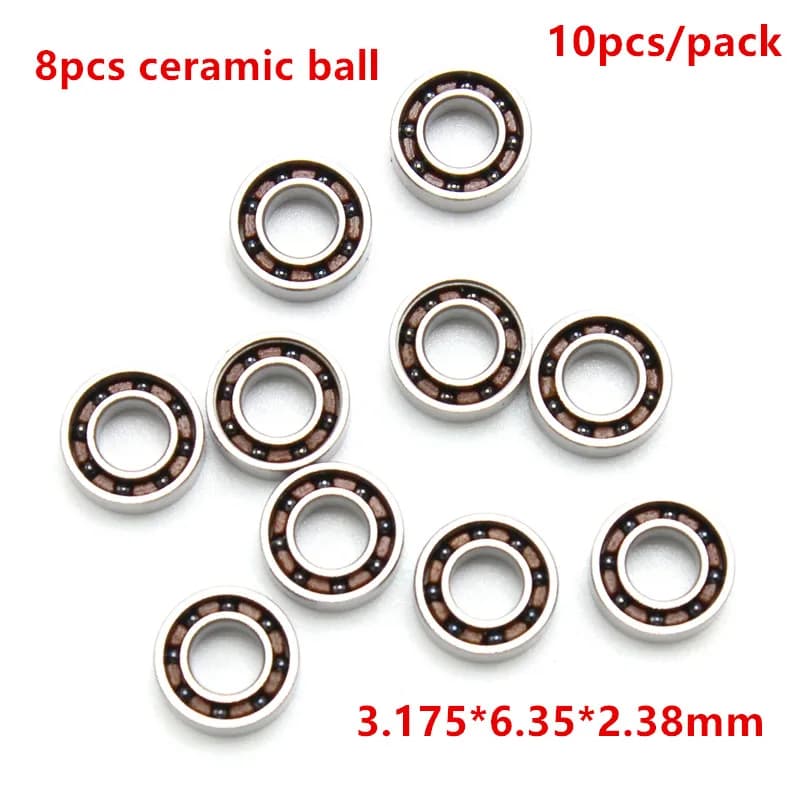 10 pz Manipolo Dentale Ad Alta Velocità Cuscinetto 2.38mm Laboratorio di Odontoiatria Turbina Ad Aria Dispositivo Motore di Coppia Sfere di Ceramica cuscinetto