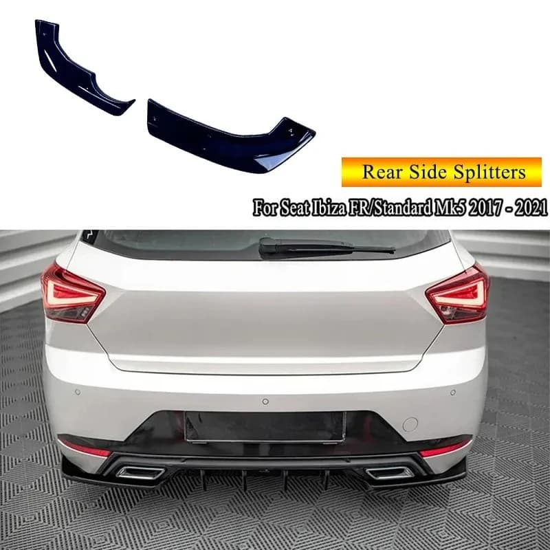Per Seat Ibiza FR/Standard Mk5 2017 - 2021 Maxton Style Lato Posteriore Splitter Paraurti Posteriore Spoiler Laterale Splitter Diffusore Bodykit