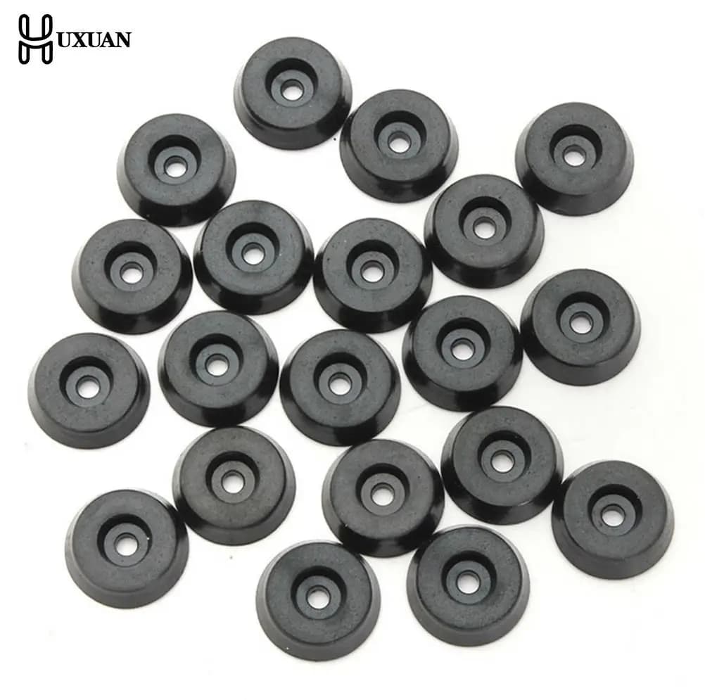 20pcs Rubber Table Chair Furniture Feet Leg Pads Tile Floor Protectors 18x15x5mm