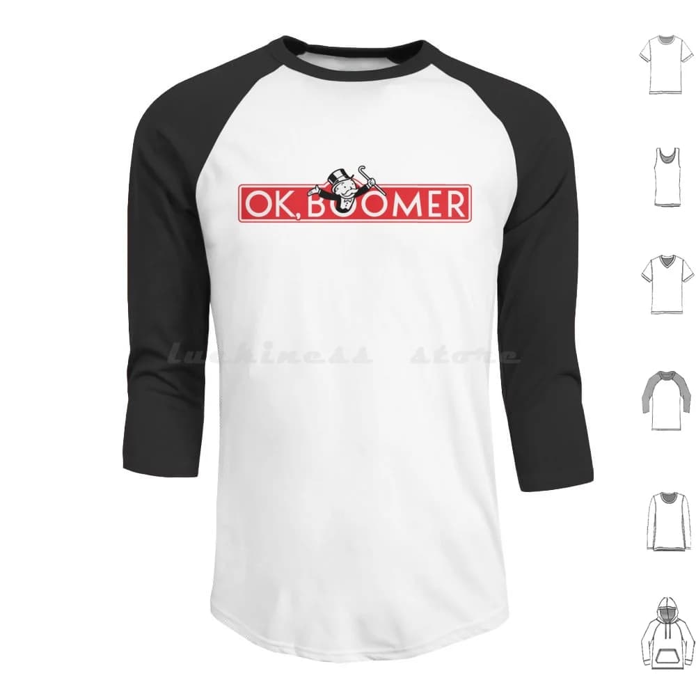 Ok Boomer Gioco da tavolo Logo Parodia Felpa con cappuccio in cotone Manica lunga Yabyum Yabyumshop Logo Logo Parodia Logo Parodia Parodia Meme Pop Culture