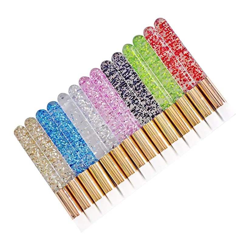 Set di 30/50 Spazzole per Pulizia Ciglia, per Extension Ciglia, Spazzole per Shampoo Ciglia Glitterate, Strumenti per Pulizia Pori Naso e Trucco