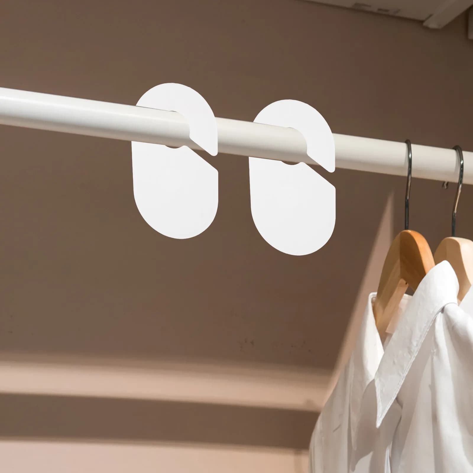 10Pcs Plastic Closet Dividers Clothes Hanger Size Separator Easy Clean Wardrobe Organizer Home Retail Clothing Rack Size