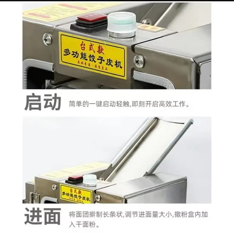 Macchina per Sfoglie di Ravioli 110V 220V, Macchina Automatica Commerciale in Acciaio Inox per Pasta e Noodle