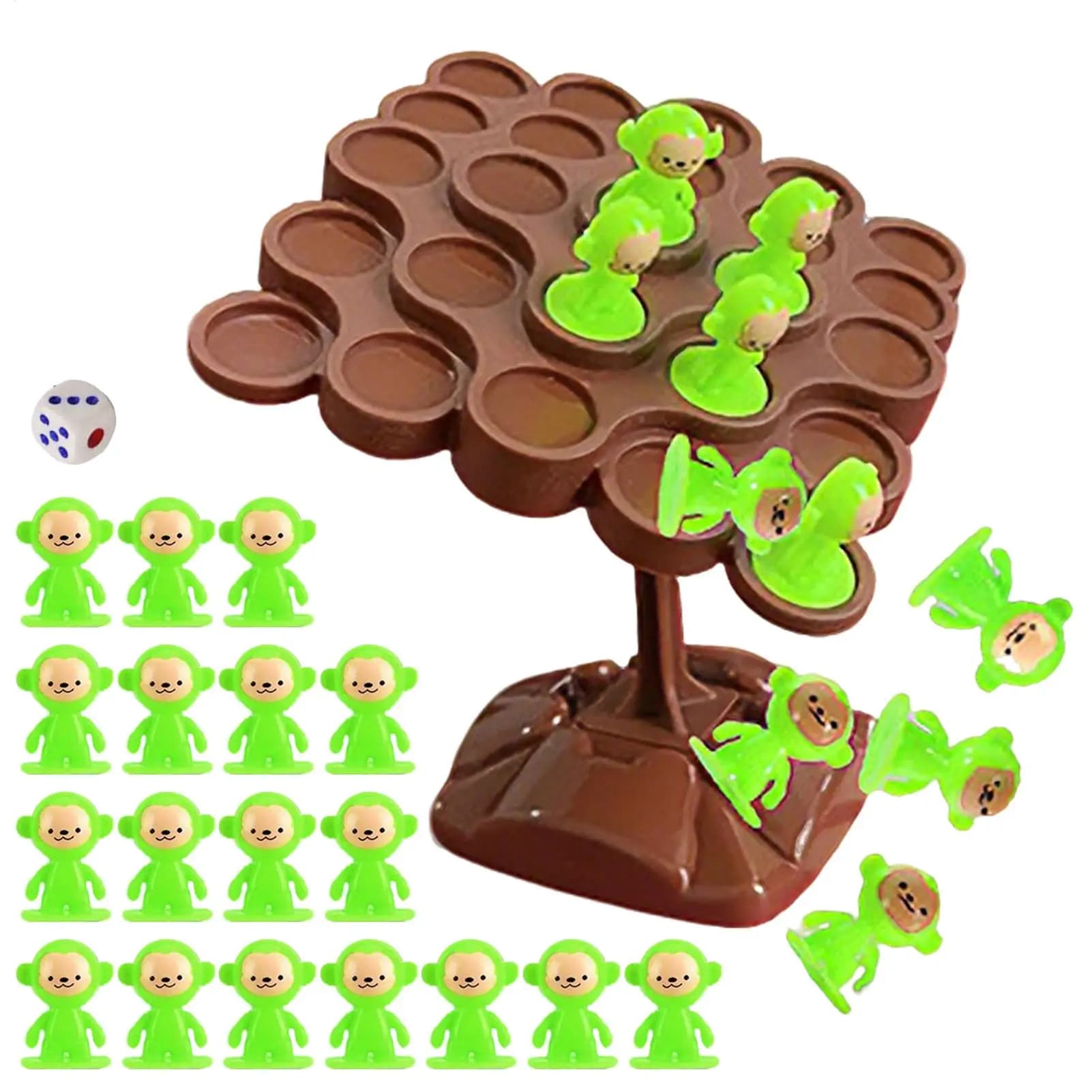 Gioco di Equilibrio a Forma di Scimmia su Albero, Giocattolo per Bambini, Gioco di Impilamento, Gioco da Tavolo Interattivo Genitore-Figlio