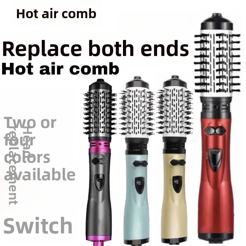 Rotating Electric Brush 3 in 1 for Leasing Hair, Styling Brush and Styling Iron and Crespo Control