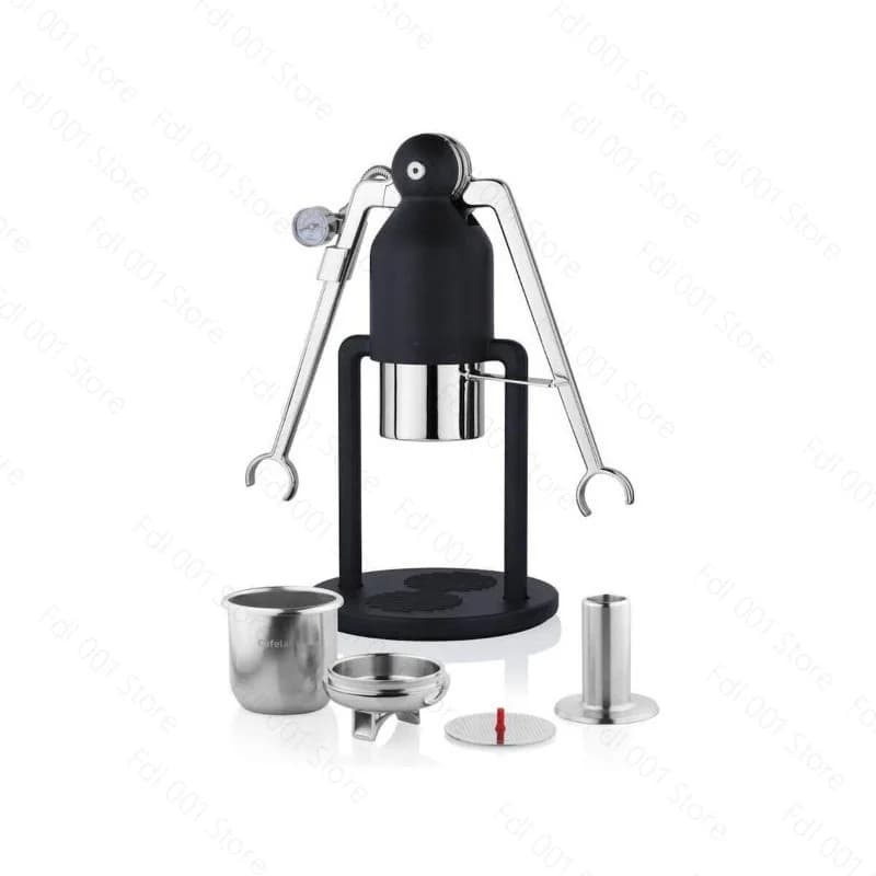 Hand Press Coffee Robot Unplugged Espresso Machine Home Pressure Gauge Edition