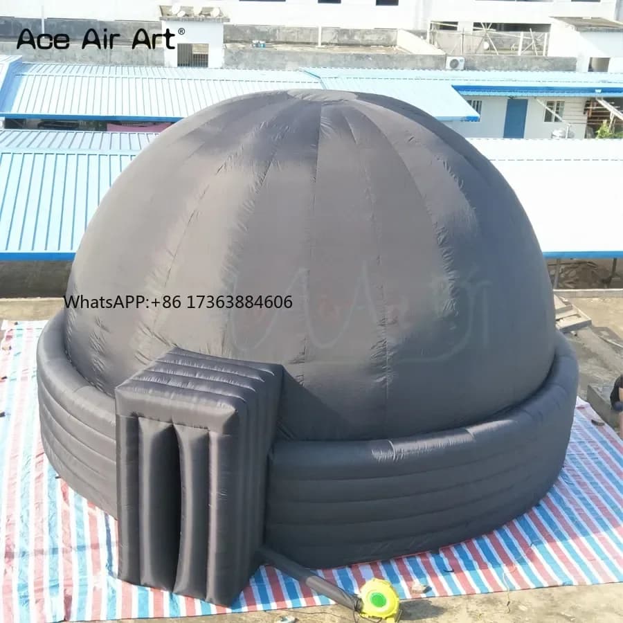 Tenda Gonfiabile Portatile per Educazione Astronomica, Proiettore Starlab, Schermo per Museo, Cupola con Porta con Cerniera